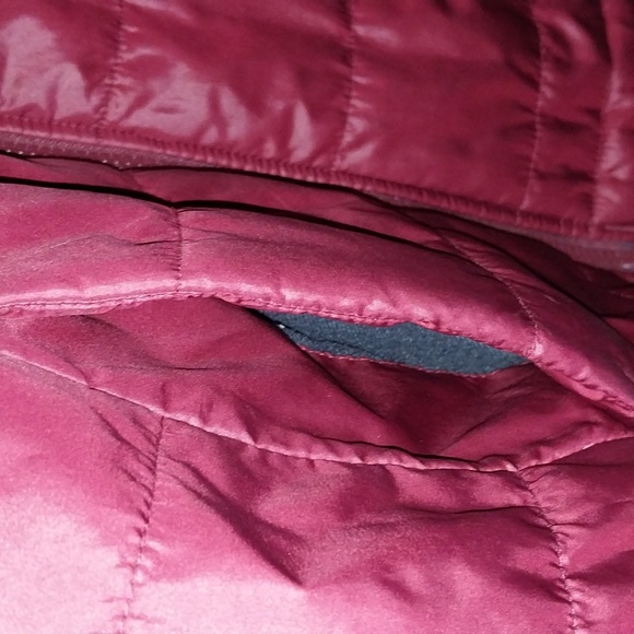 Columbia Omni-Heat Maroon Puffer Jacket Woman's Medium Full Zip - Picture 4 of 8